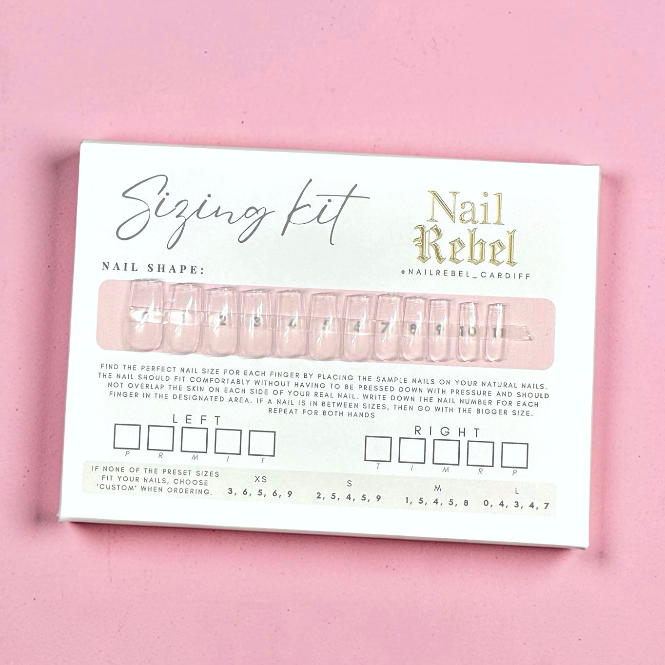 Press-on Sizing Kit