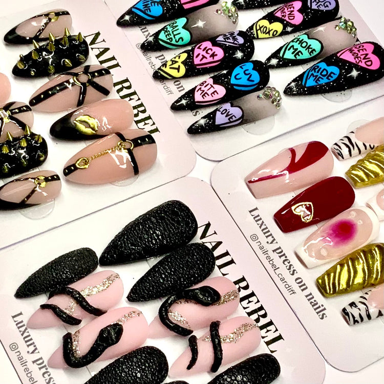 Gel press-on nails