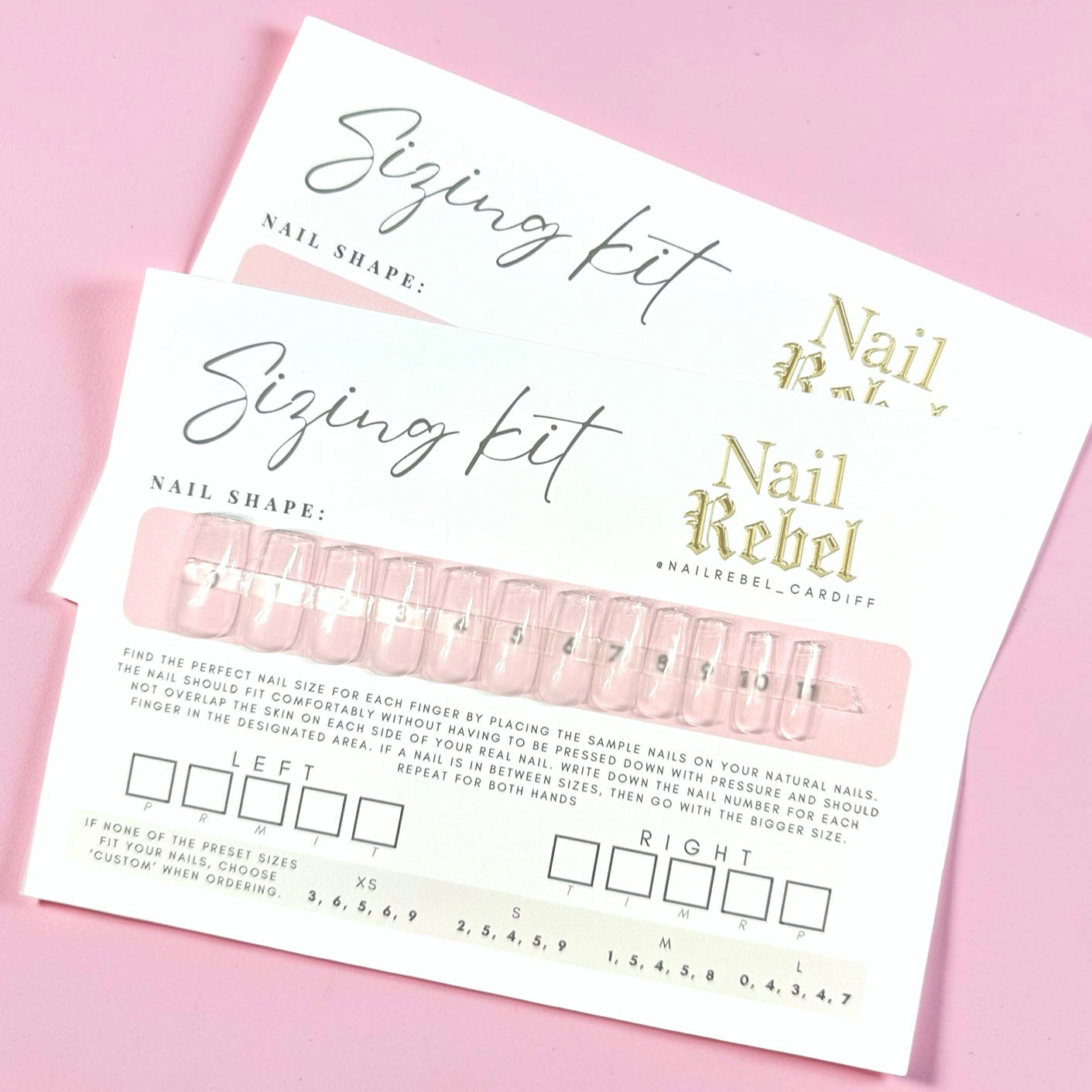 Press-on Sizing Kit